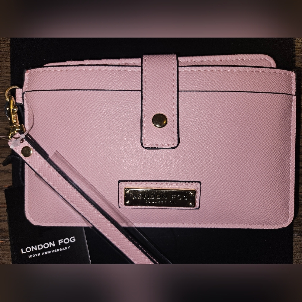 Lonon Fog Pink Wallet with Wrist Strap